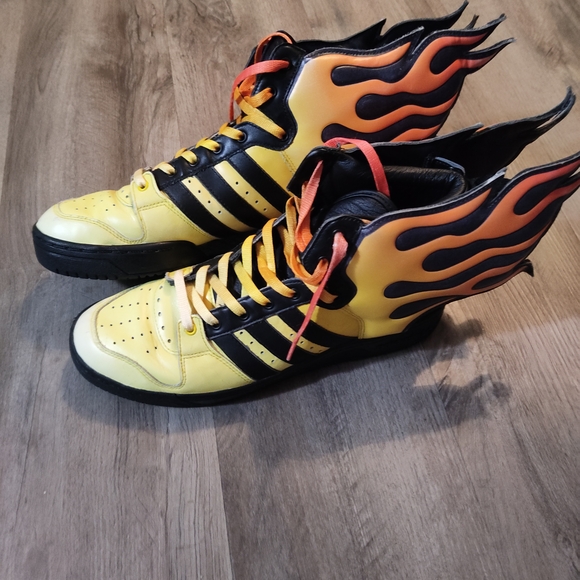 adidas Other - Adidas Men's Yellow and Black Flame Sneakers
